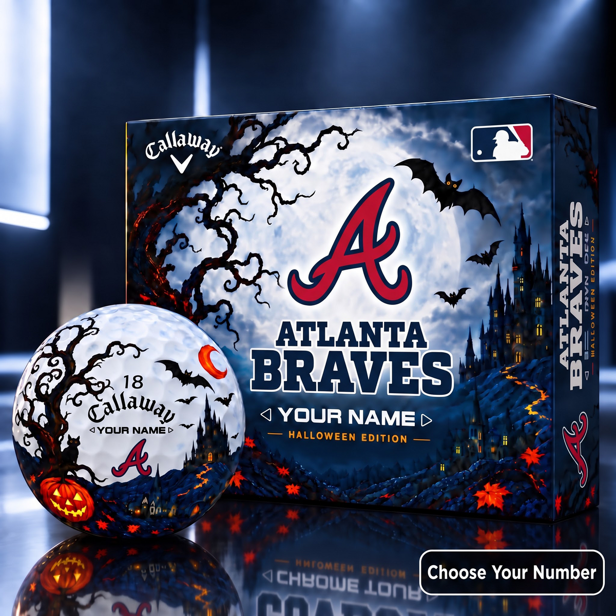 Exclusive MLB x ATL HLW V4 Golf Ball