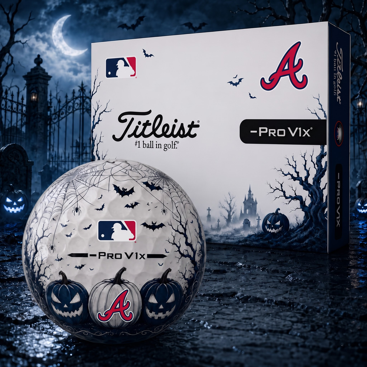Exclusive MLB x ATL Halloween V2 Golf Ball