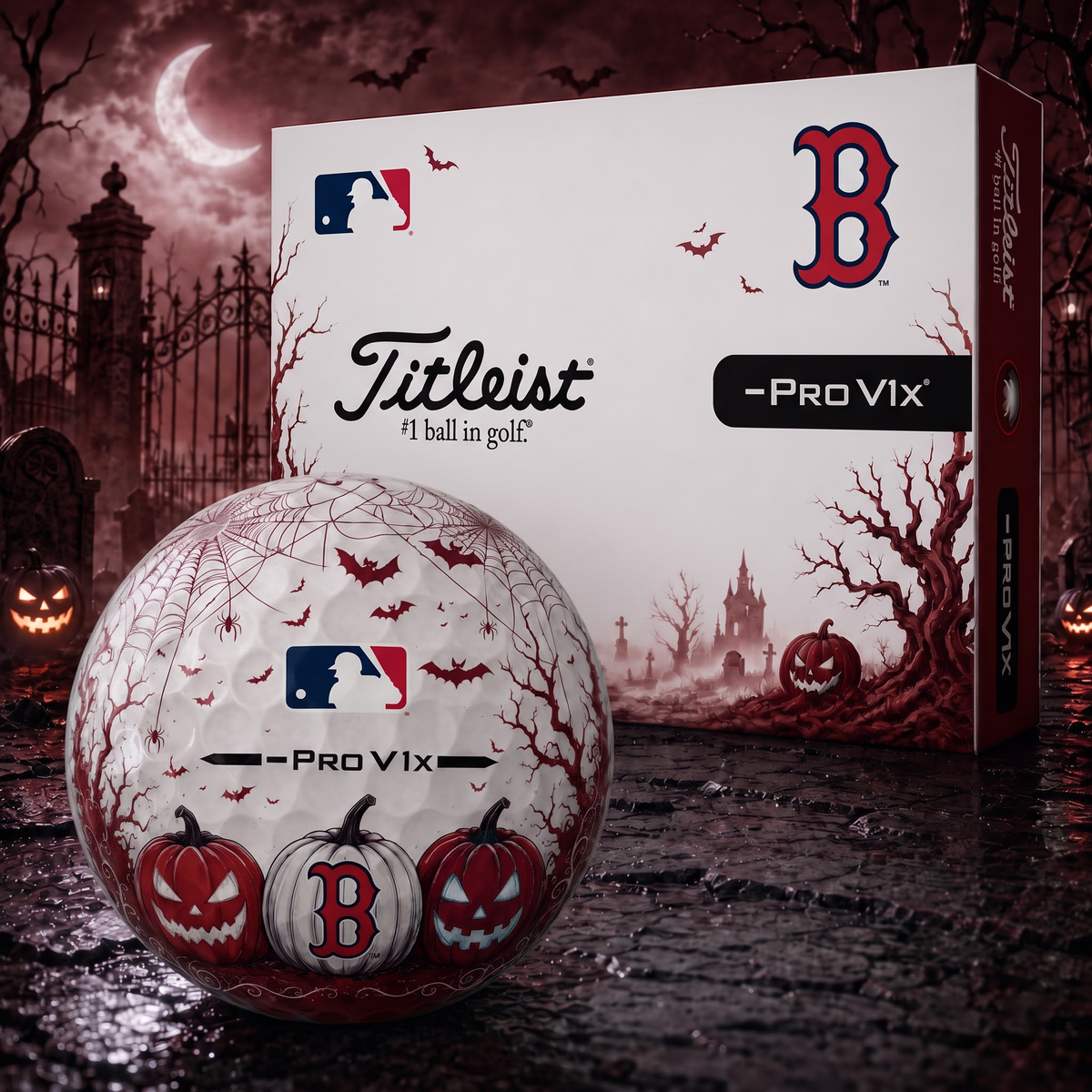 Exclusive MLB x BOS Halloween V2 Golf Ball