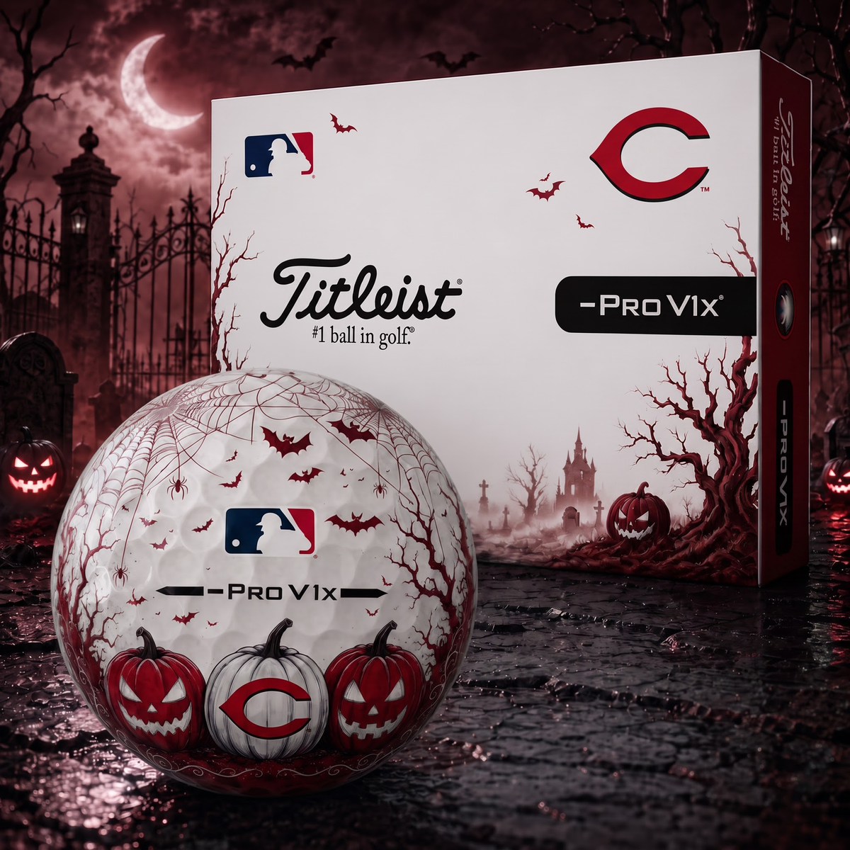 Exclusive MLB x CIN Halloween V2 Golf Ball
