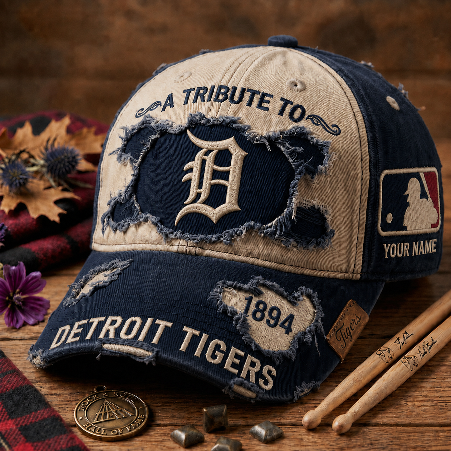 Exclusive MLB x DET Personalized Name Cap
