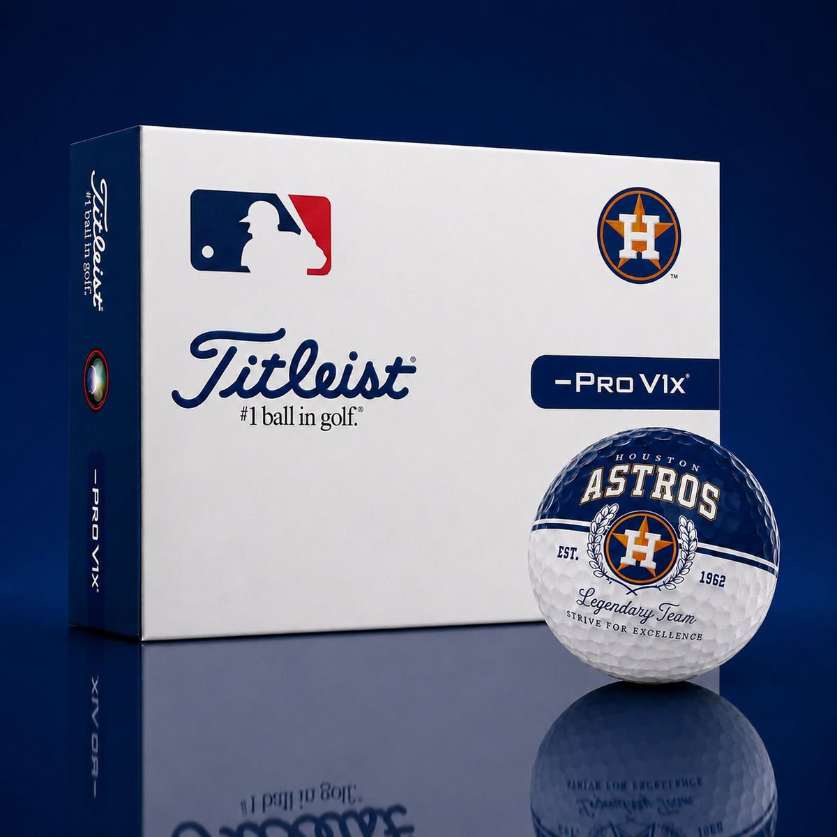 Exclusive MLB x HOU Legendary Team Golf Ball