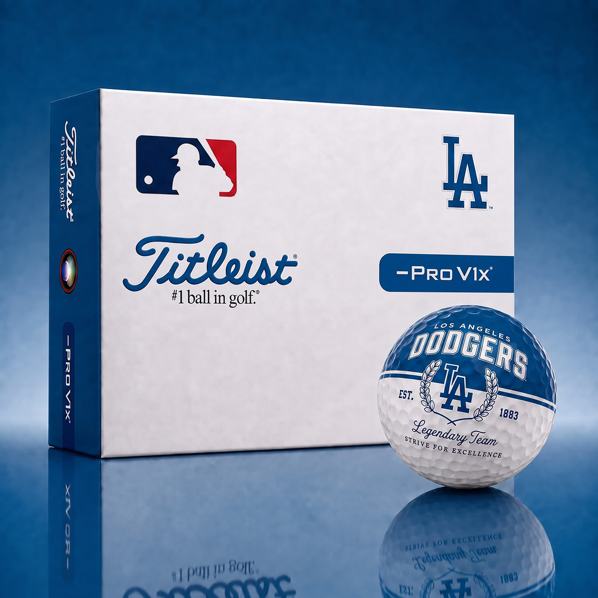 Exclusive MLB x LAD Legendary Team Golf Ball