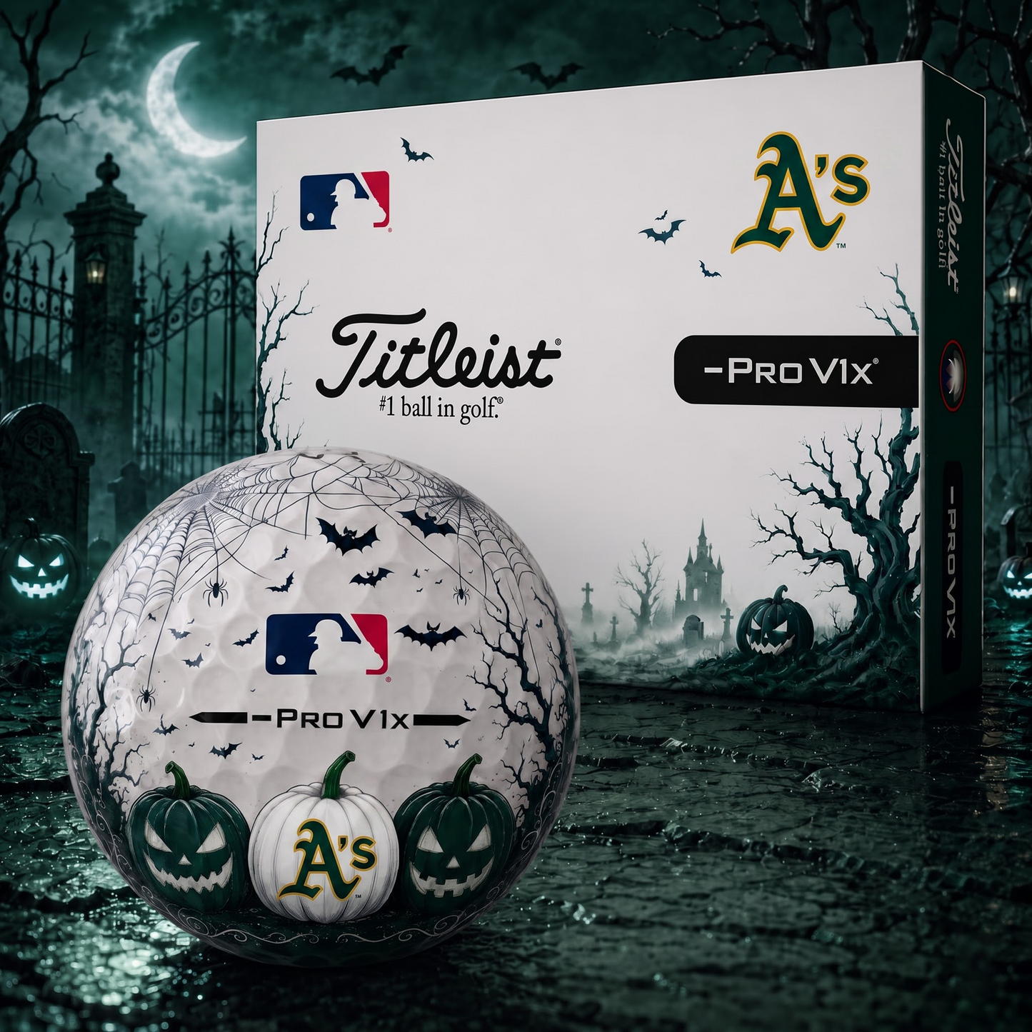 Exclusive MLB x OAK Halloween V2 Golf Ball