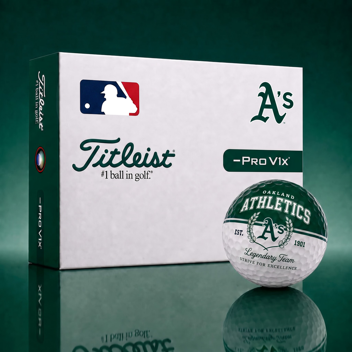 Exclusive MLB x OAK Legendary Team Golf Ball
