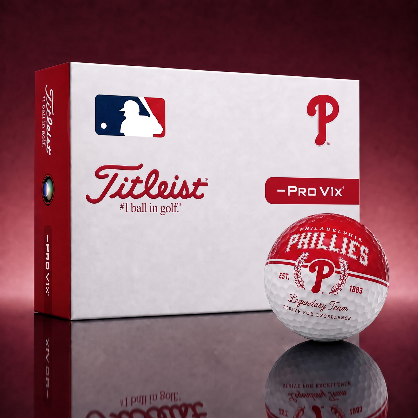 Exclusive MLB x PHI Legendary Team Golf Ball