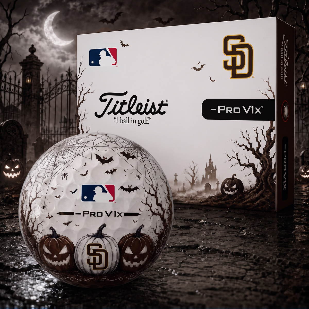 Exclusive MLB x SD Halloween V2 Golf Ball