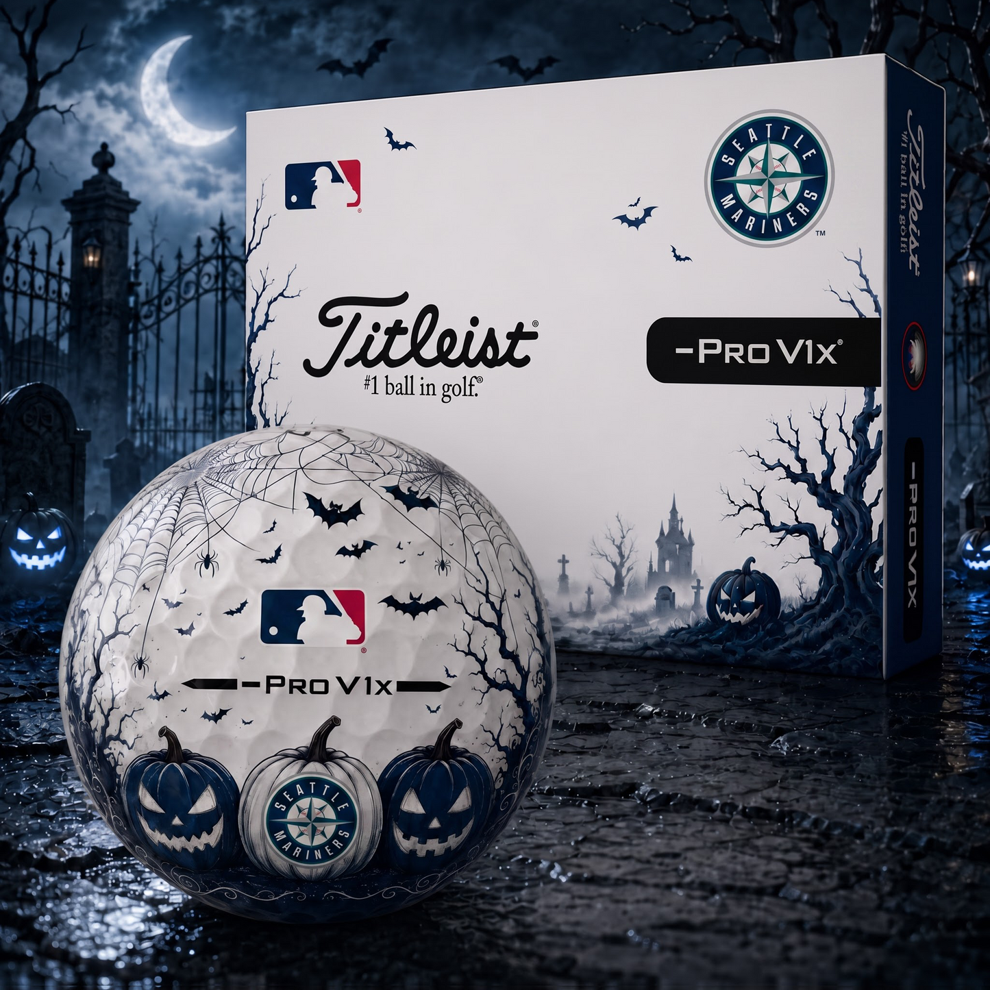 Exclusive MLB x SEA Halloween V2 Golf Ball