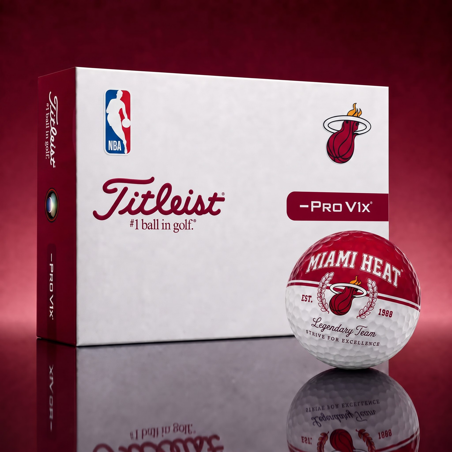 Exclusive NBA x MIA Legendary Team Golf Ball