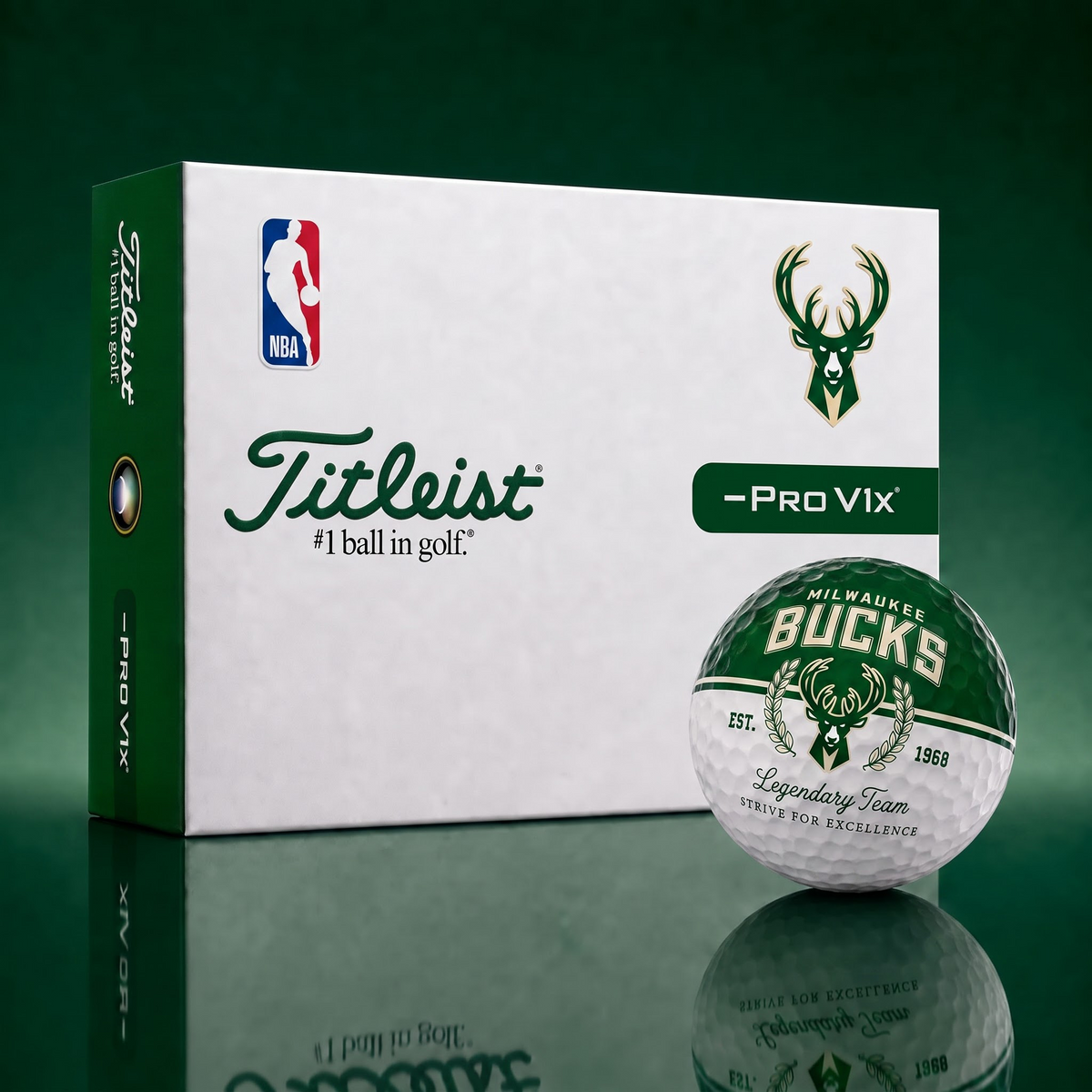 Exclusive NBA x MIL Legendary Team Golf Ball