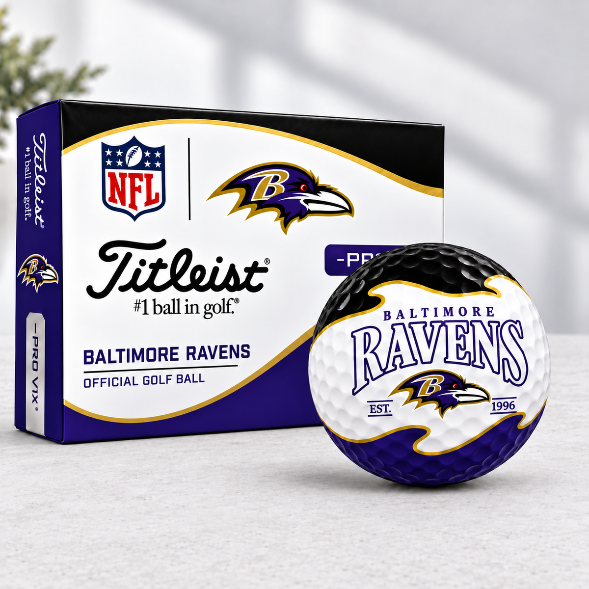 Exclusive NFL x BAL Golden Line Golf Ball