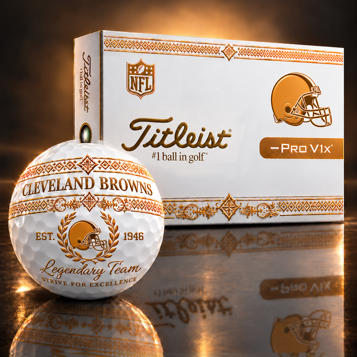 Exclusive NFL x CLE Legendary Team V8 Golf Ball