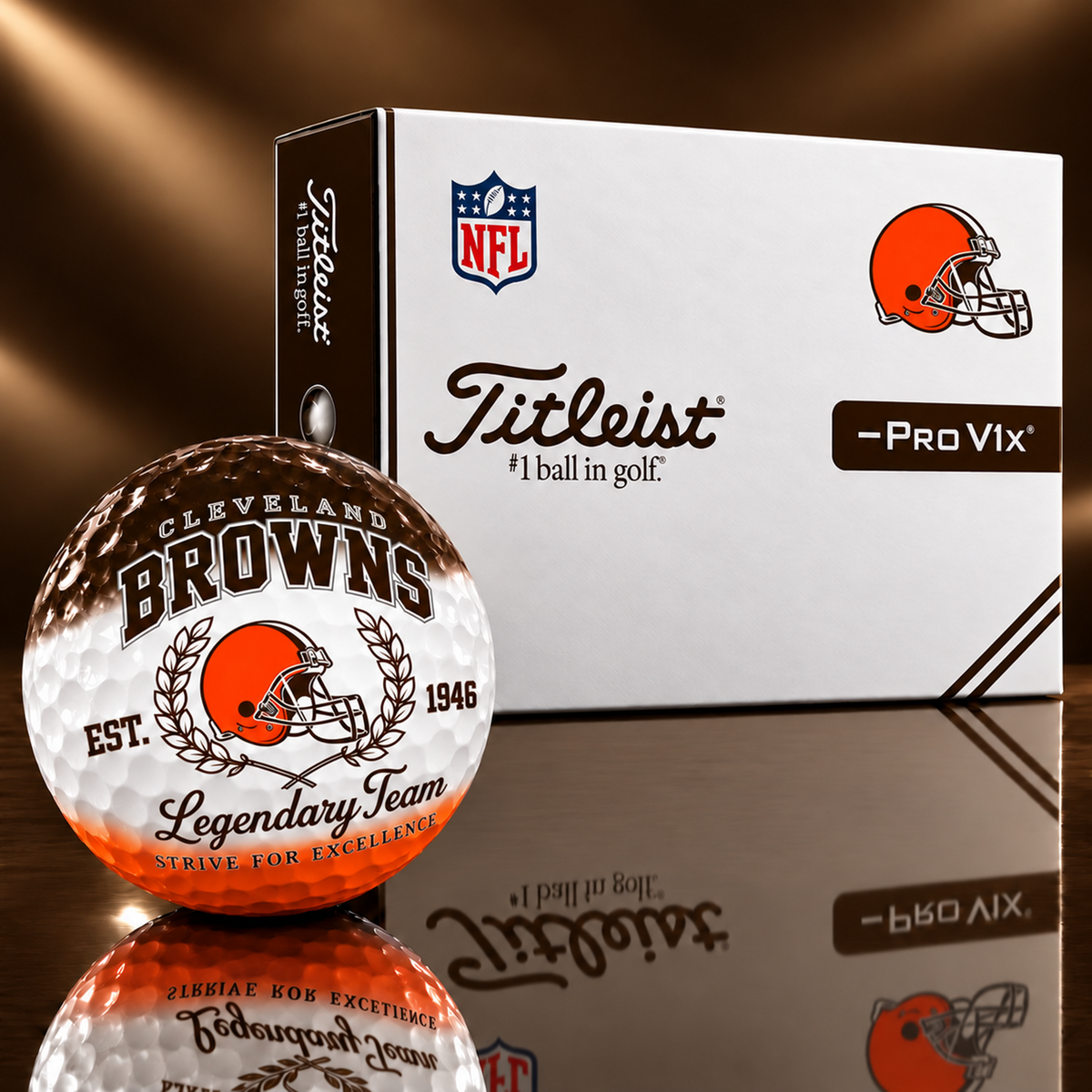 Exclusive NFL x CLE Legendary Team V9 Golf Ball