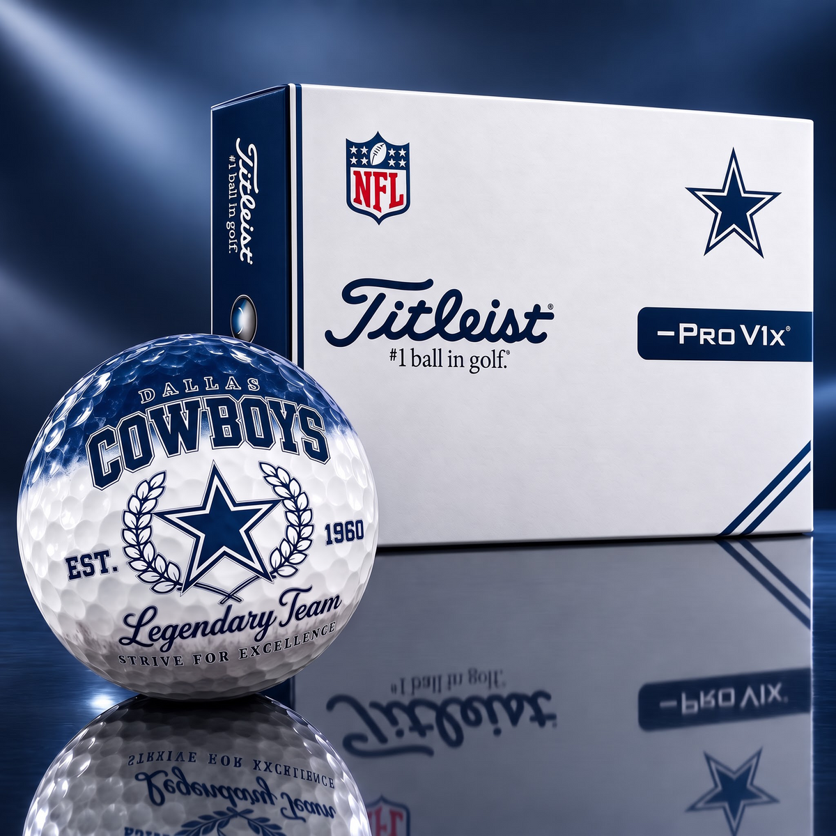Exclusive NFL x DAL Legendary Team V9 Golf Ball