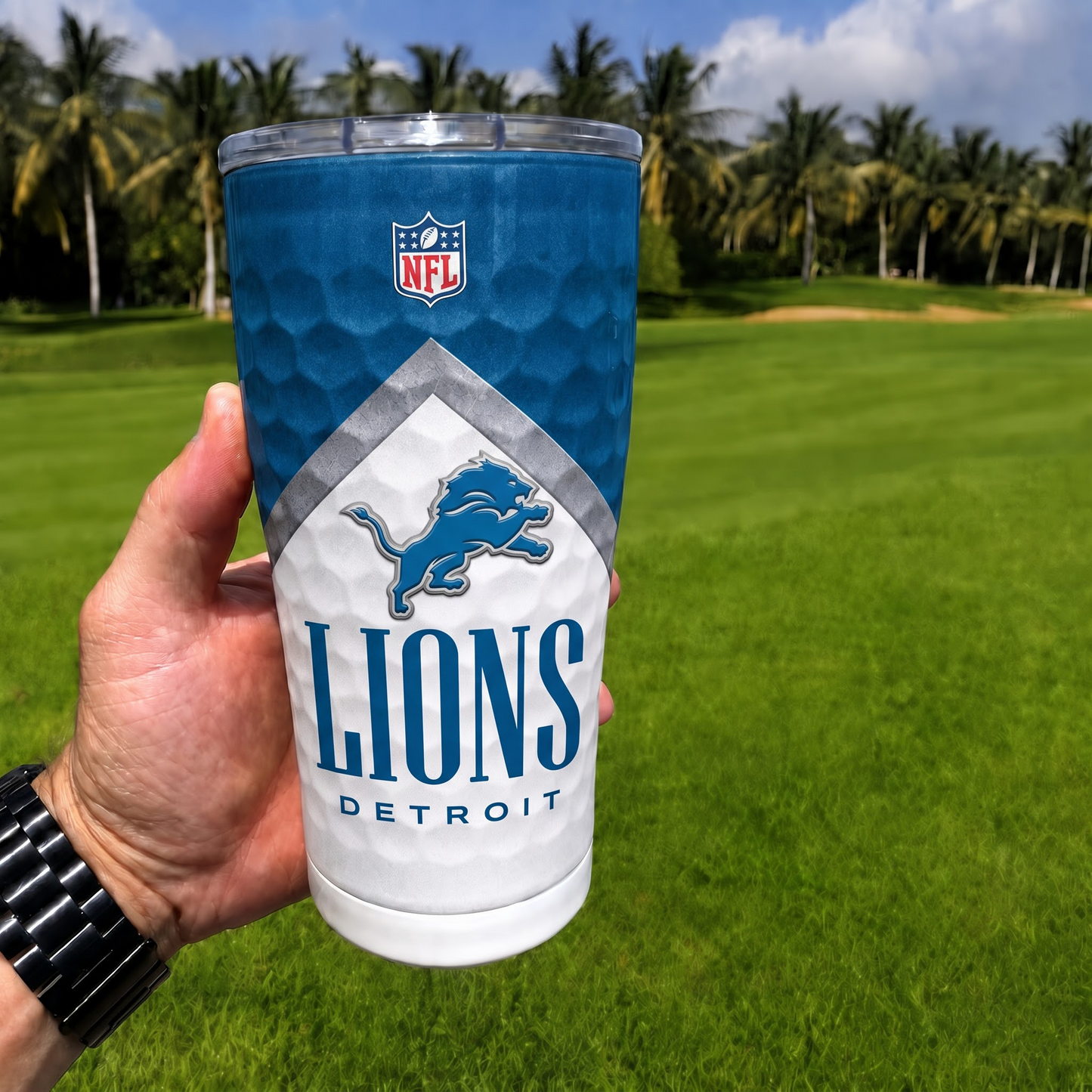 Exclusive NFL x DET Golf Tumbler