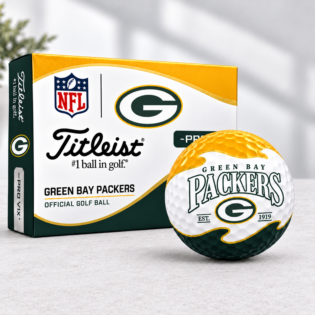 Exclusive NFL x GB Golden Line Golf Ball