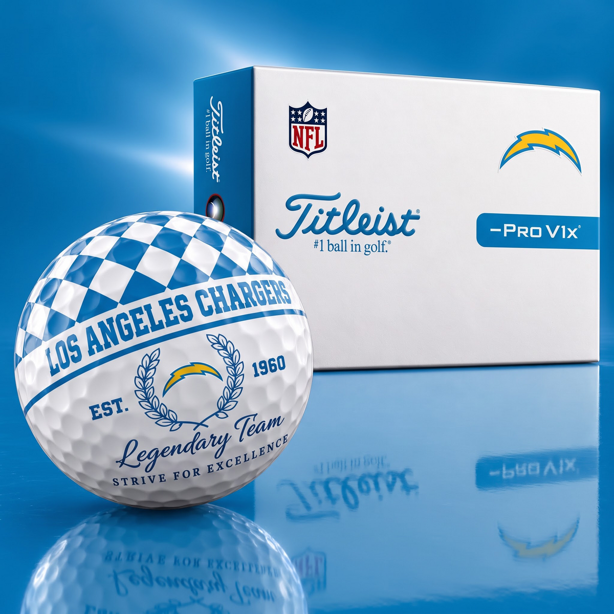 Exclusive NFL x LAC Legendary Team V6 Golf Ball HLP HLPHUONG 021026