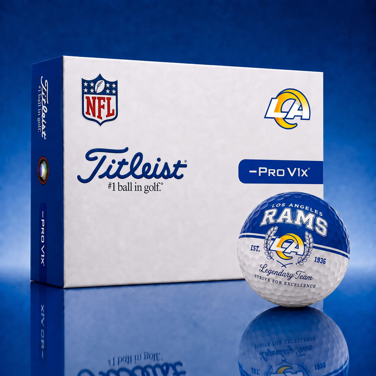Exclusive NFL x LAR Legendary Team Golf Ball