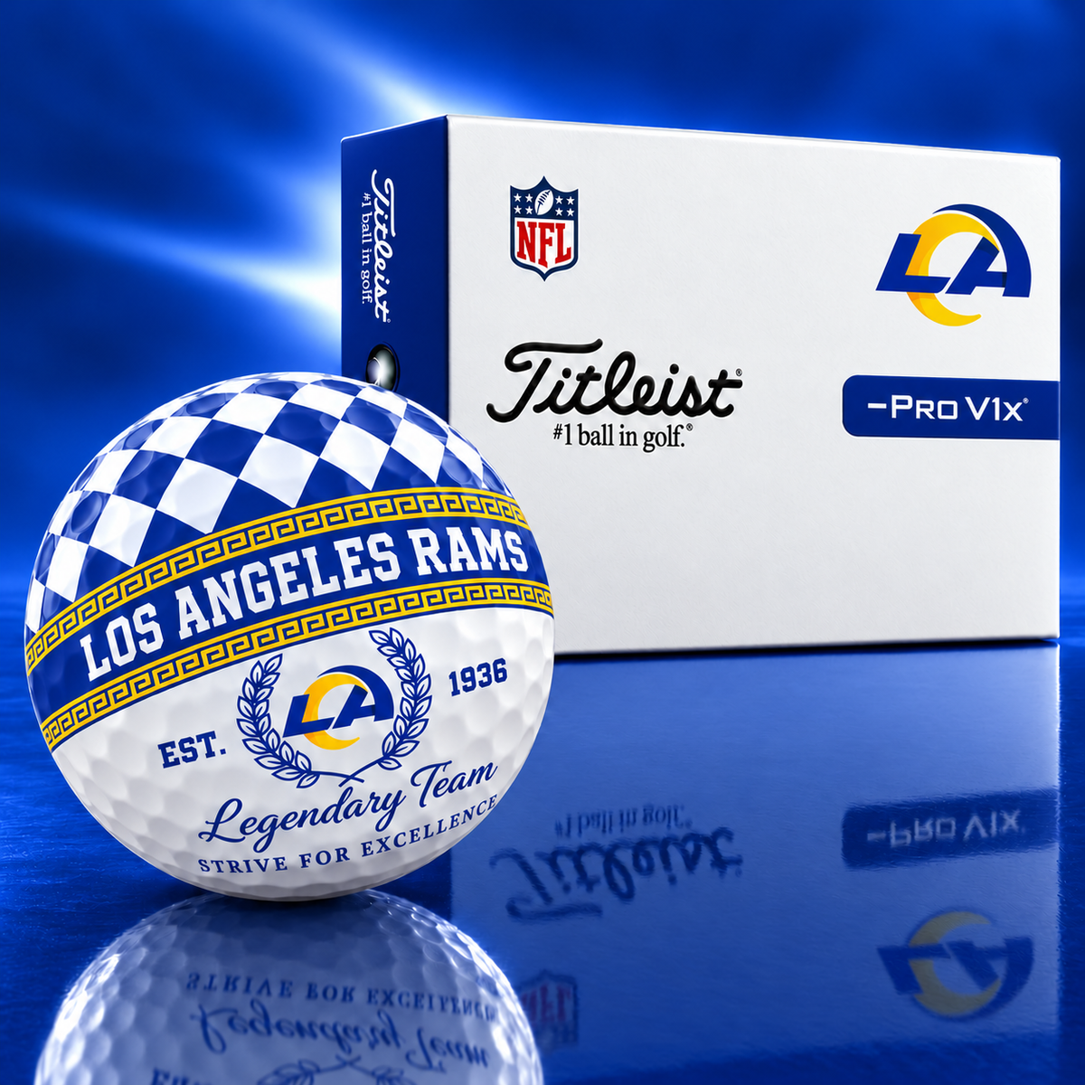 Exclusive NFL x LAR Legendary Team V10 Golf Ball