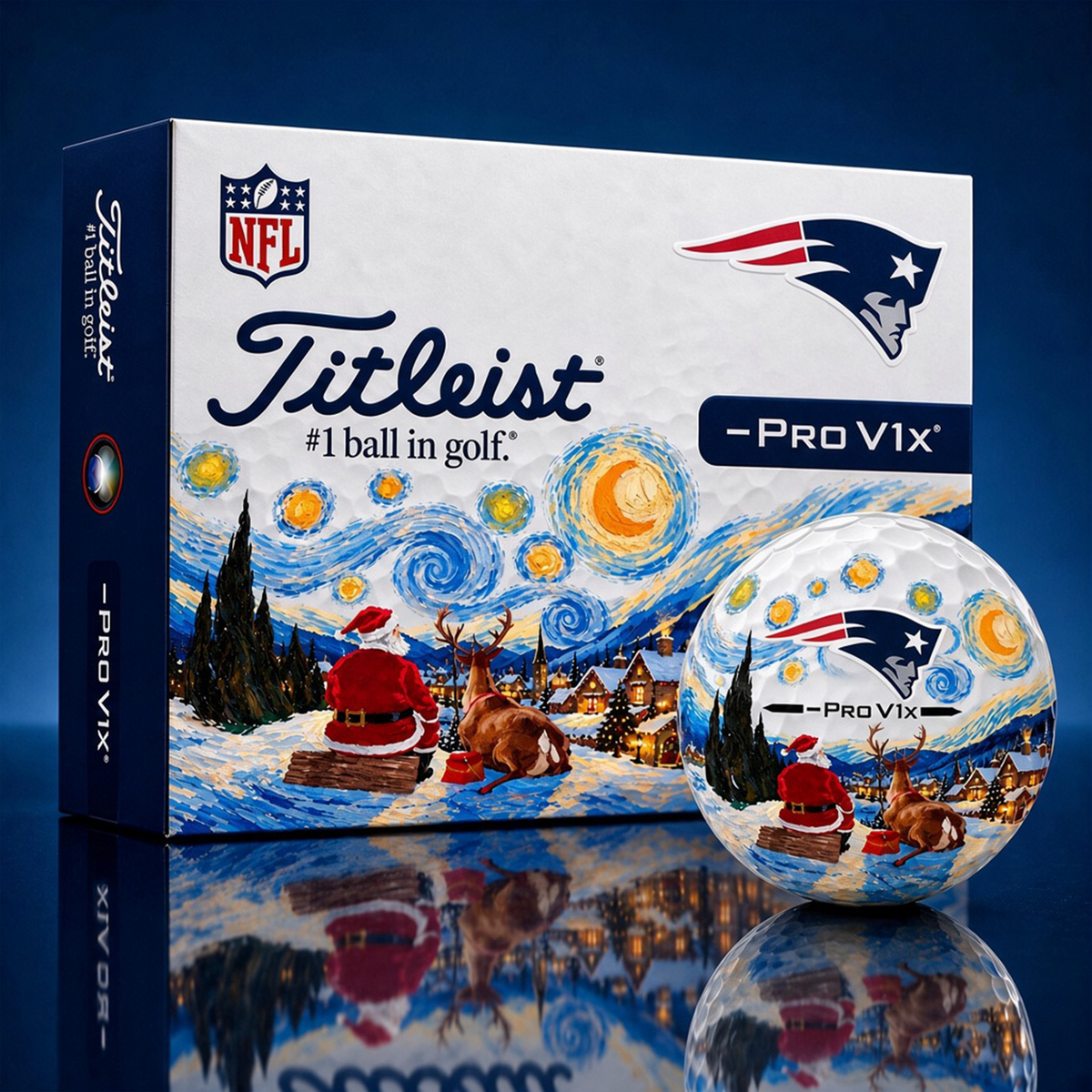 Exclusive NFL x NE Christmas V3 Golf Ball