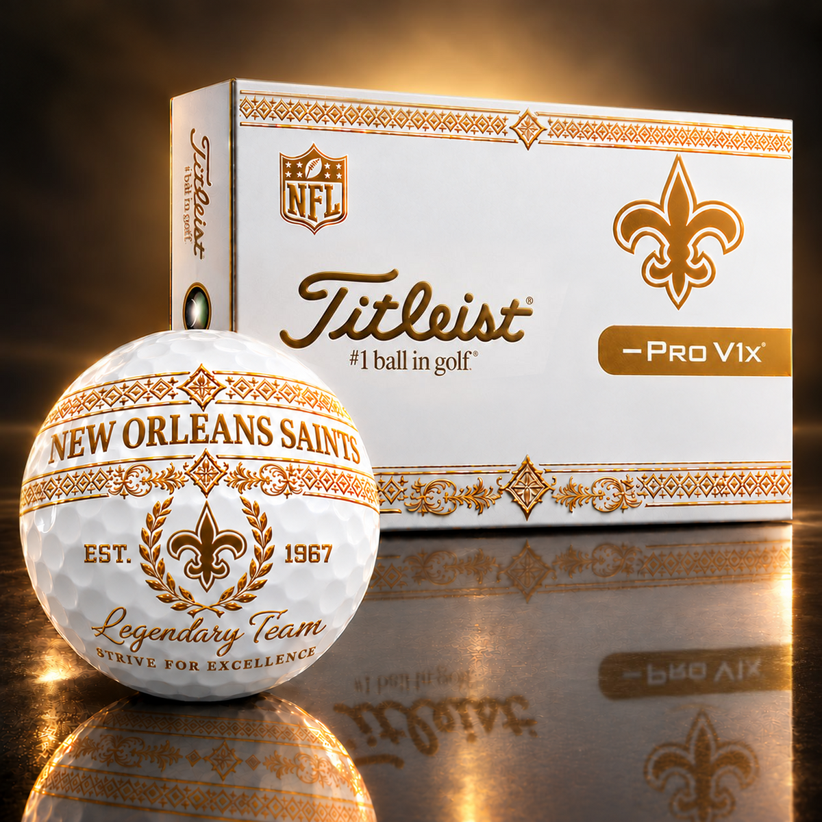 Exclusive NFL x NO Legendary Team V8 Golf Ball