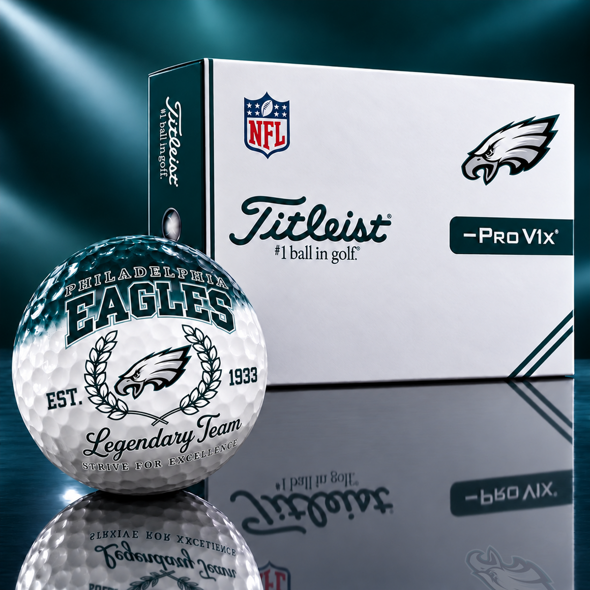 Exclusive NFL x PHI Legendary Team V9 Golf Ball