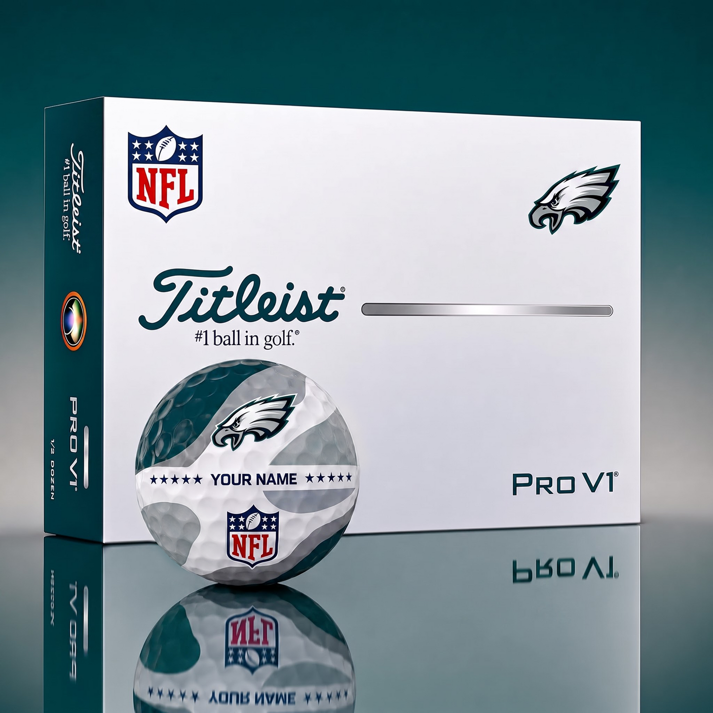 Exclusive NFL x PHI Personalized Name Golf Ball