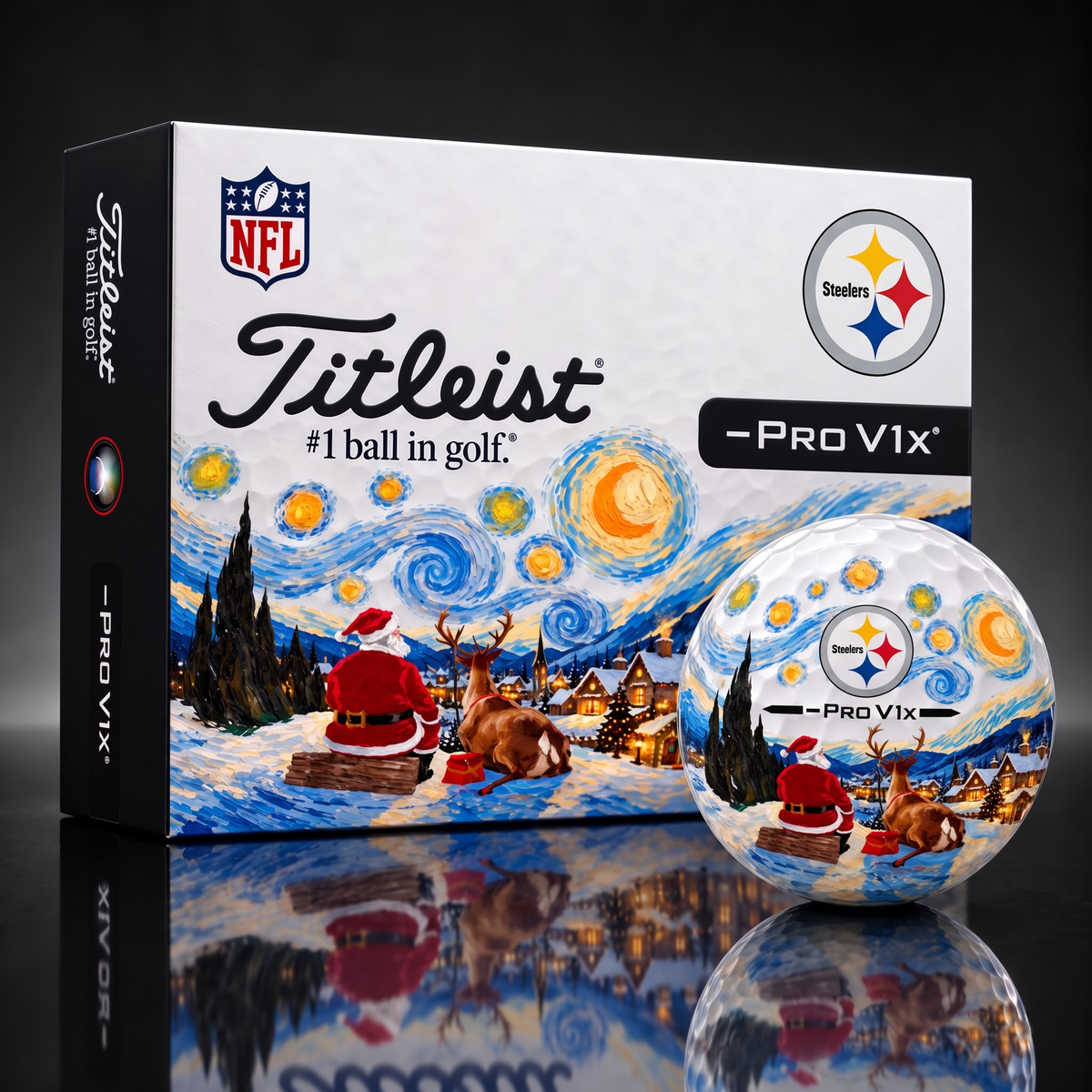 Exclusive NFL x PIT Christmas V3 Golf Ball