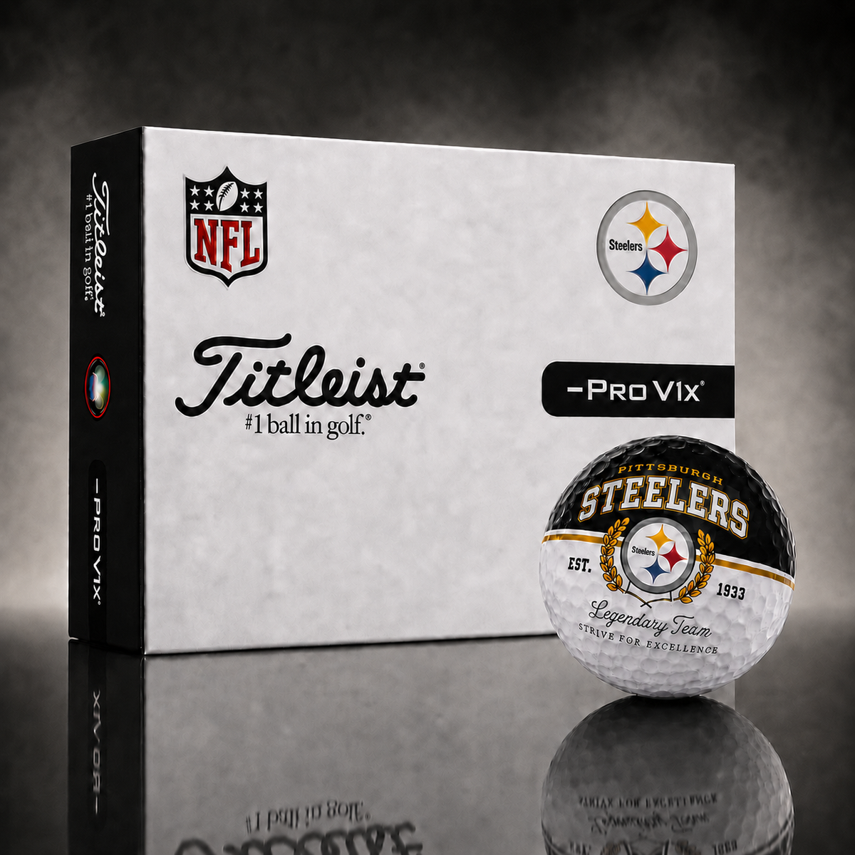 Exclusive NFL x PIT Legendary Team Golf Ball