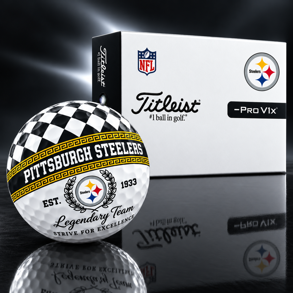 Exclusive NFL x PIT Legendary Team V10 Golf Ball