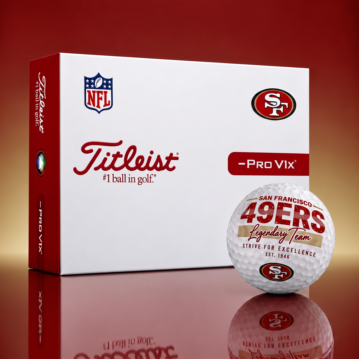 Exclusive NFL x SF Legendary Team V3 Golf Ball