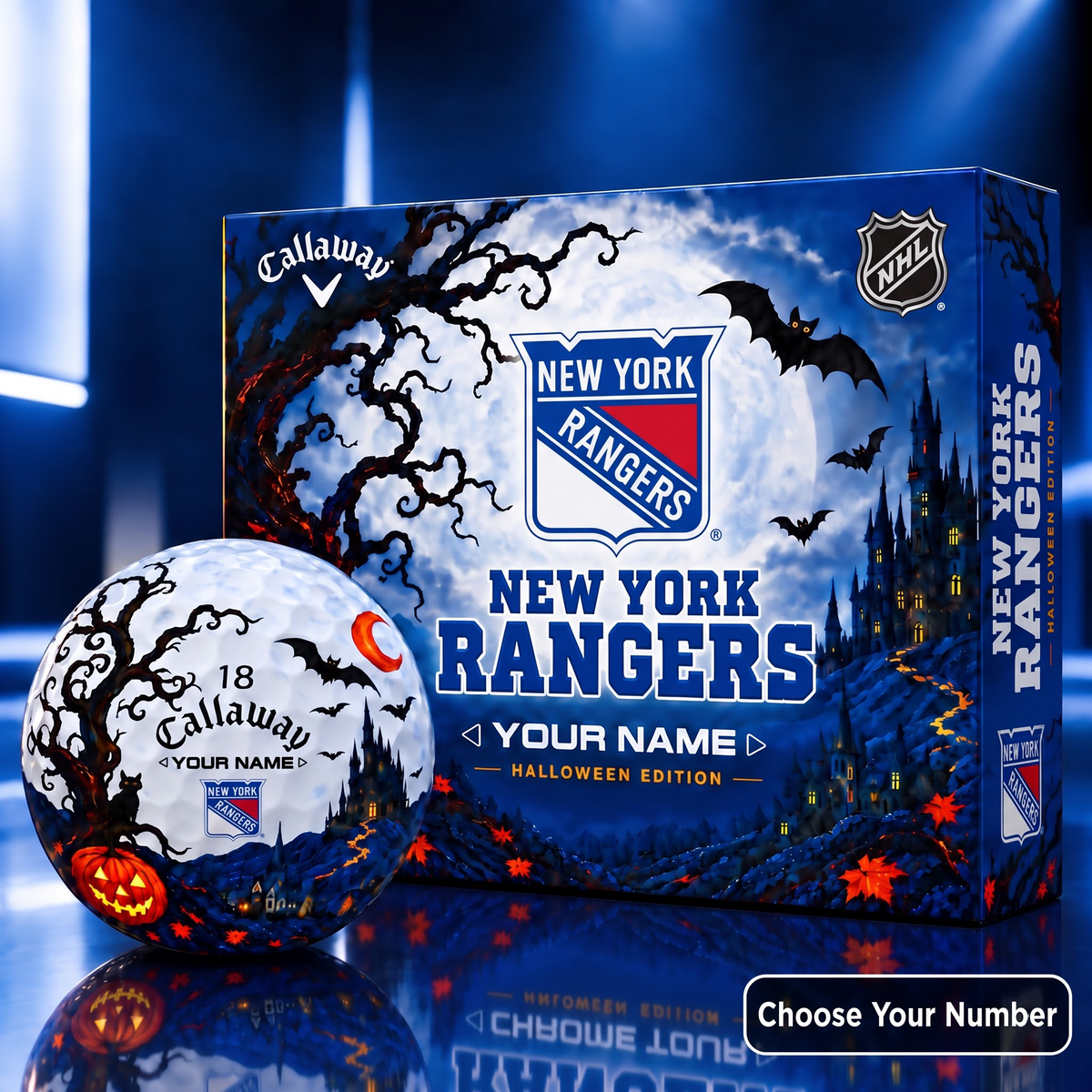 Exclusive NHL x NYR HLW V4 Golf Ball