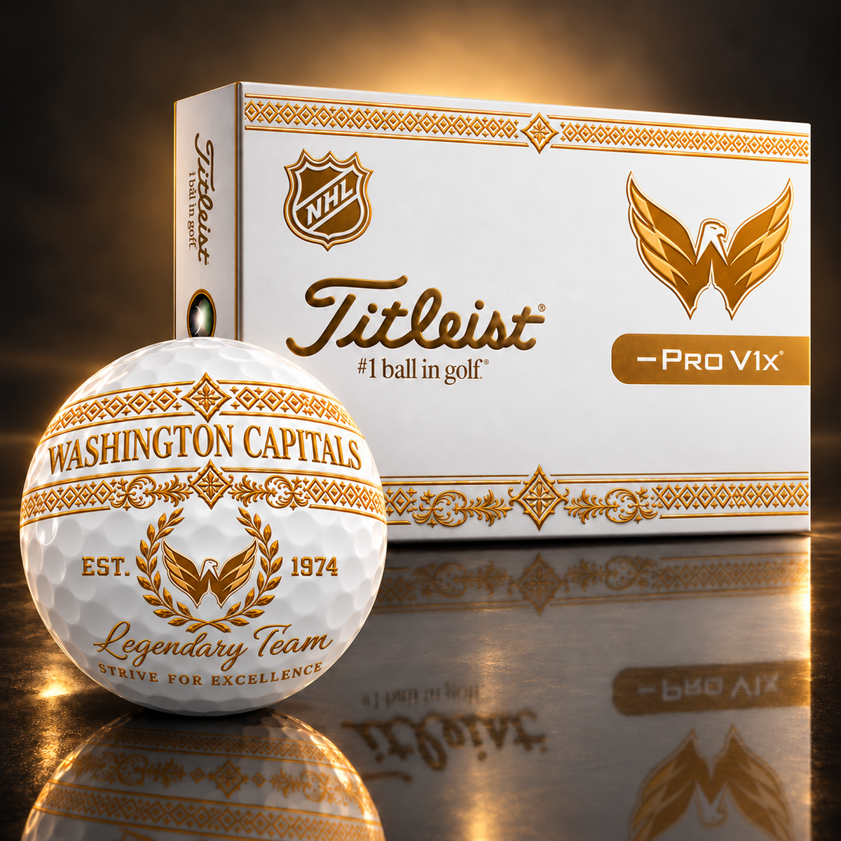 Exclusive NHL x WAS Legendary Team V8 Golf Ball