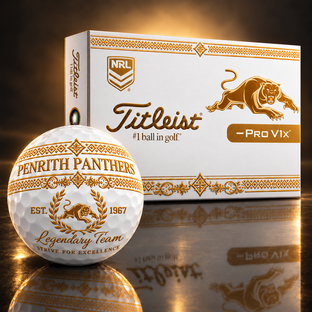 Exclusive NRL x PP Legendary Team V8 Golf Ball