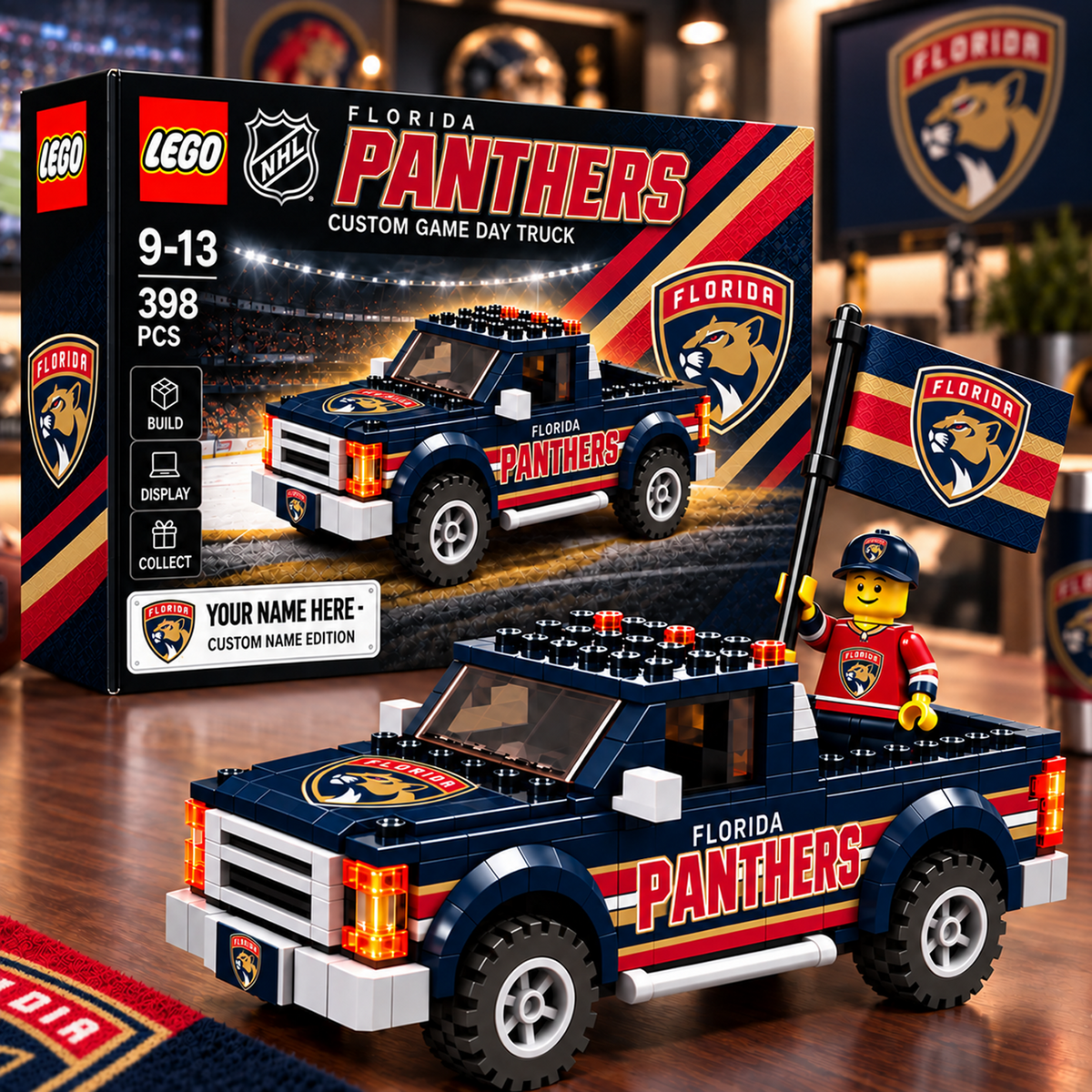 FLA x NHL Building Blocks Truck Toy Set V2