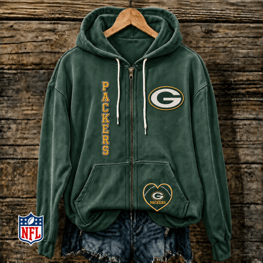 GB x NFL Full-Zip Fleece Hoodie