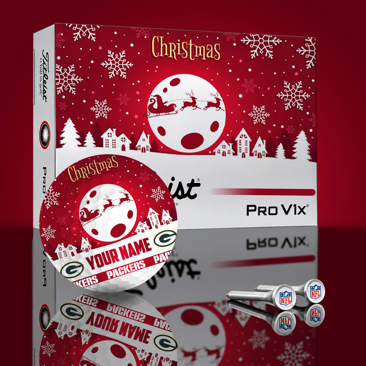 GB x NFL PERSONALIZED GOLF BALL LIMITED EDITION V3