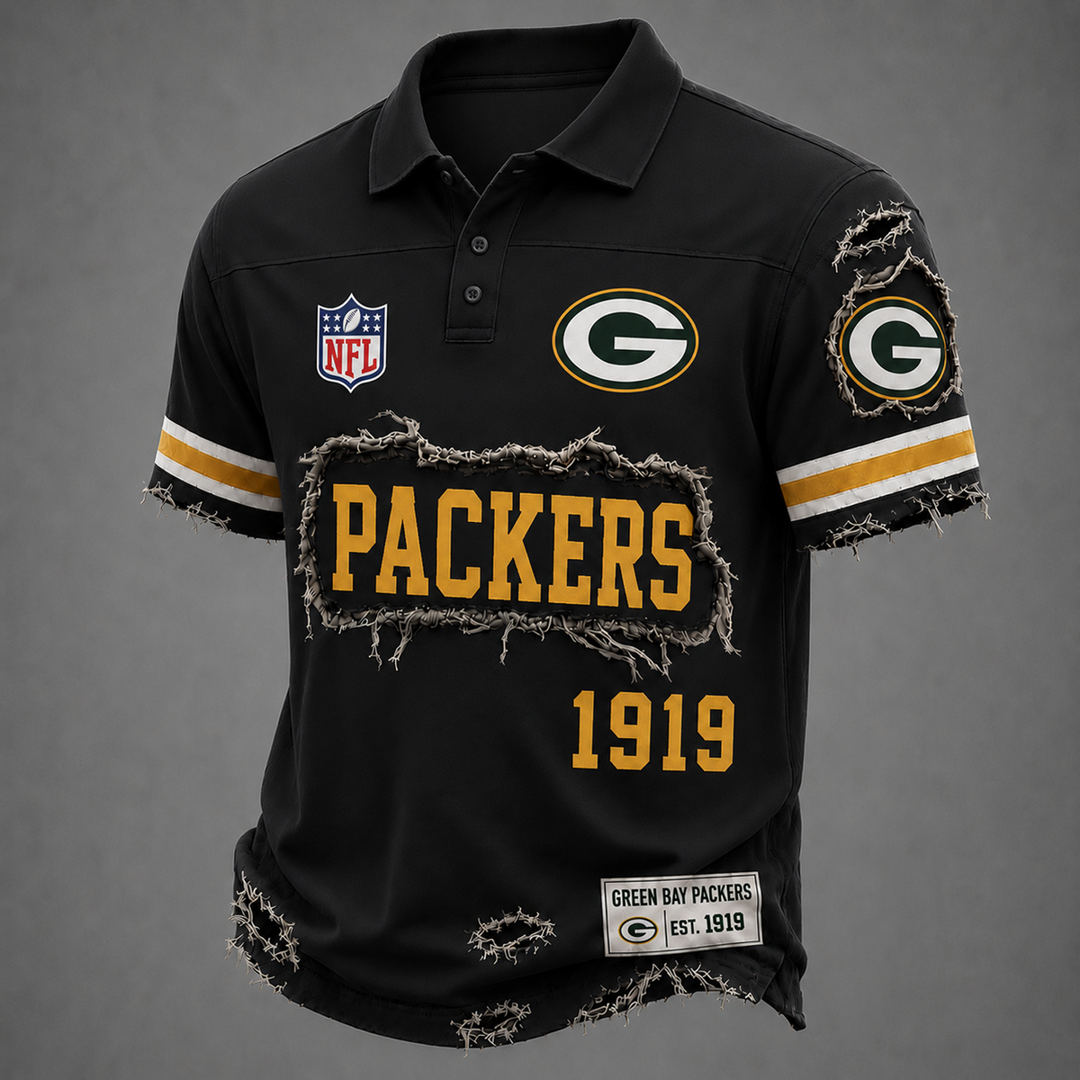 GB x NFL LUXURY V-Neck T-Shirt 3005 DatND DVT