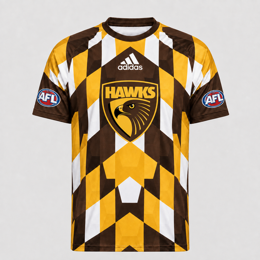 HAW x AFL Premium Geometric Fan Performance T-Shirt