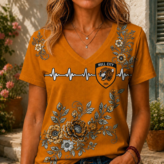 HC x EPL Luxury Women V-Neck Shirt