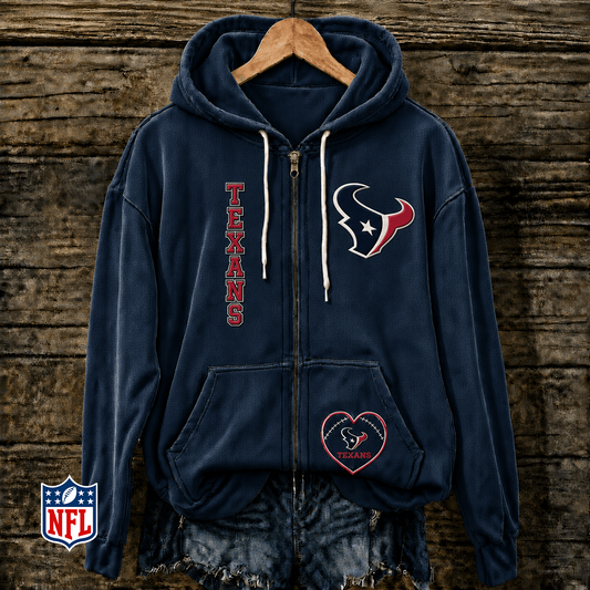 HOU x NFL Full-Zip Fleece Hoodie