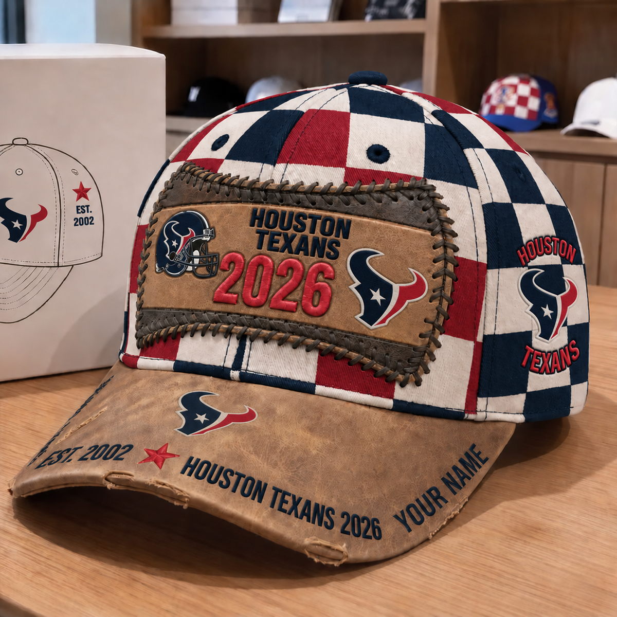 HOU x NFL Vintage Casual Football Hat