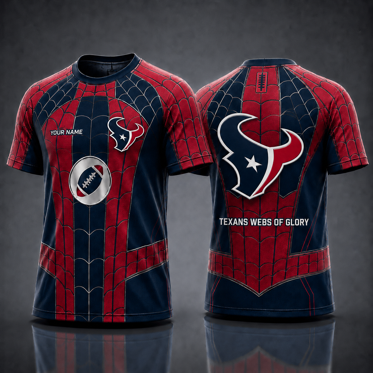 HT NFL x Spider Personalized T-Shirt – Premium Limited Edition Gift for Football Fans