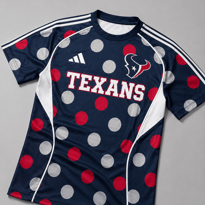 HT Premium NFL Game Day Polka Dot Sports Jersey Shirt