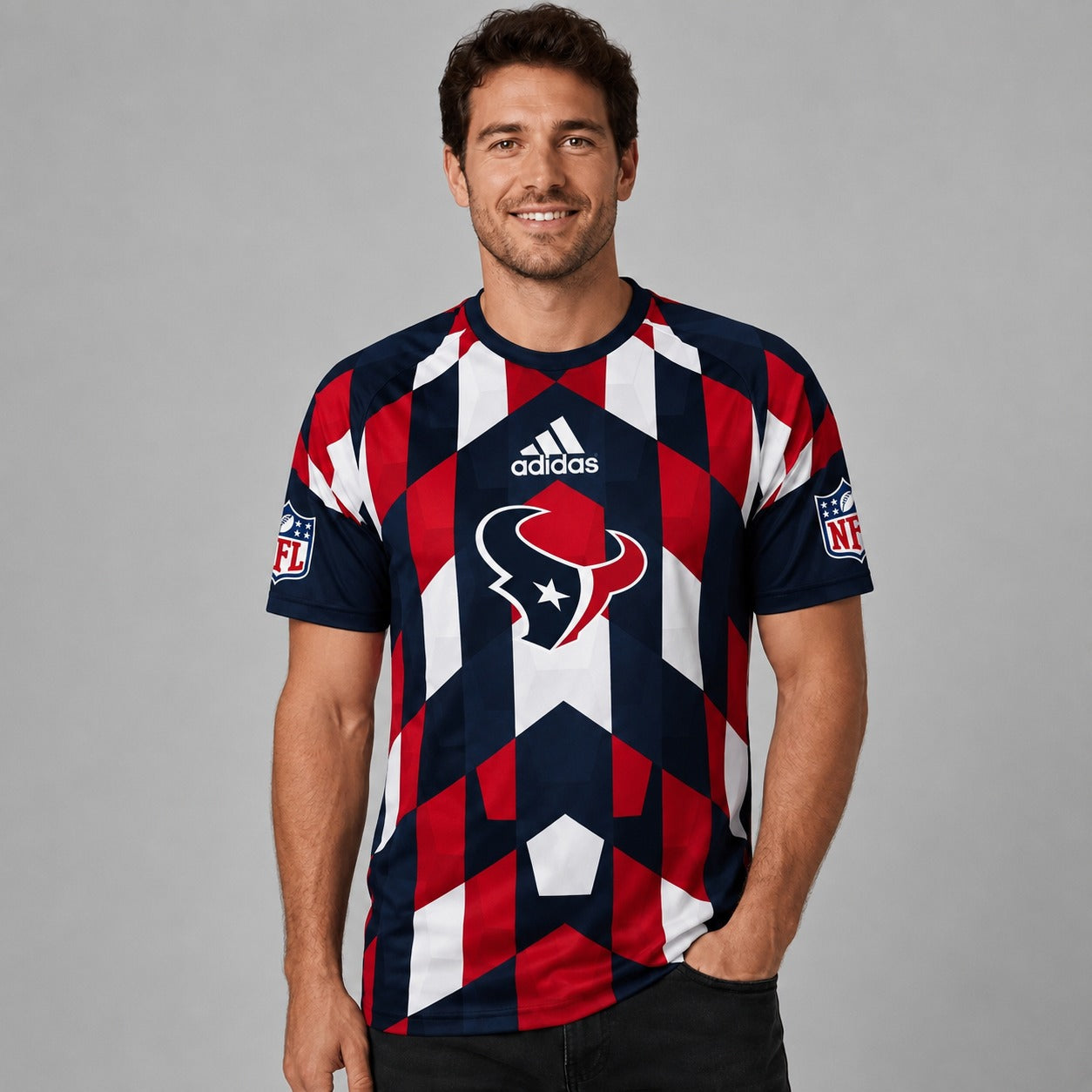 HT x NFL Premium Geometric Fan Performance T-Shirt