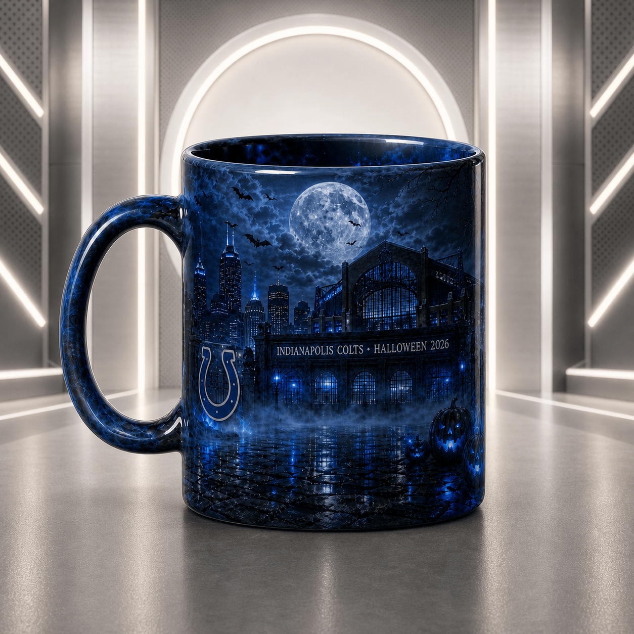 IC Halloween Football Mug – The Frozen Cornfield Spooky Fan Gift DDT