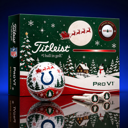 IND x NFL PERSONALIZED GOLF BALL LIMITED EDITION CHRISTMAS V2