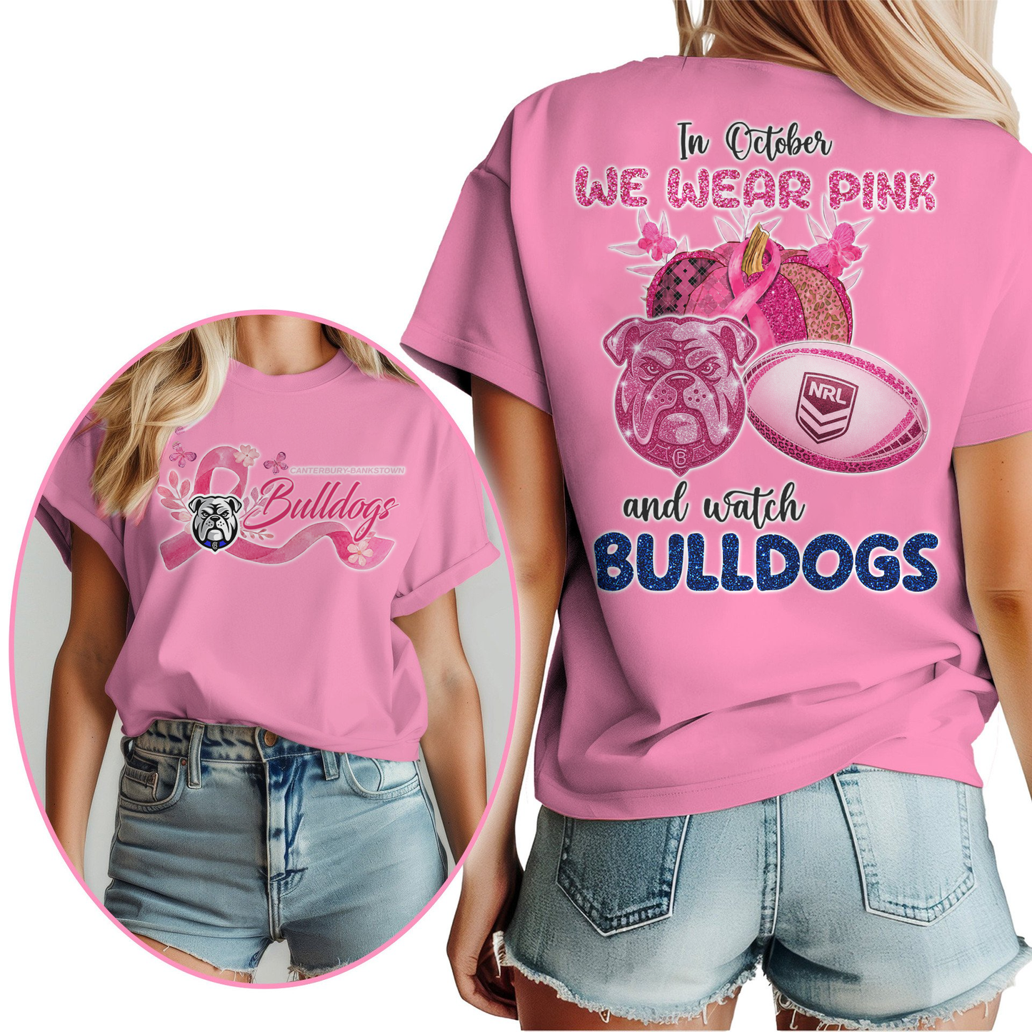In October We Wear Pink And Watch CBB Shirt