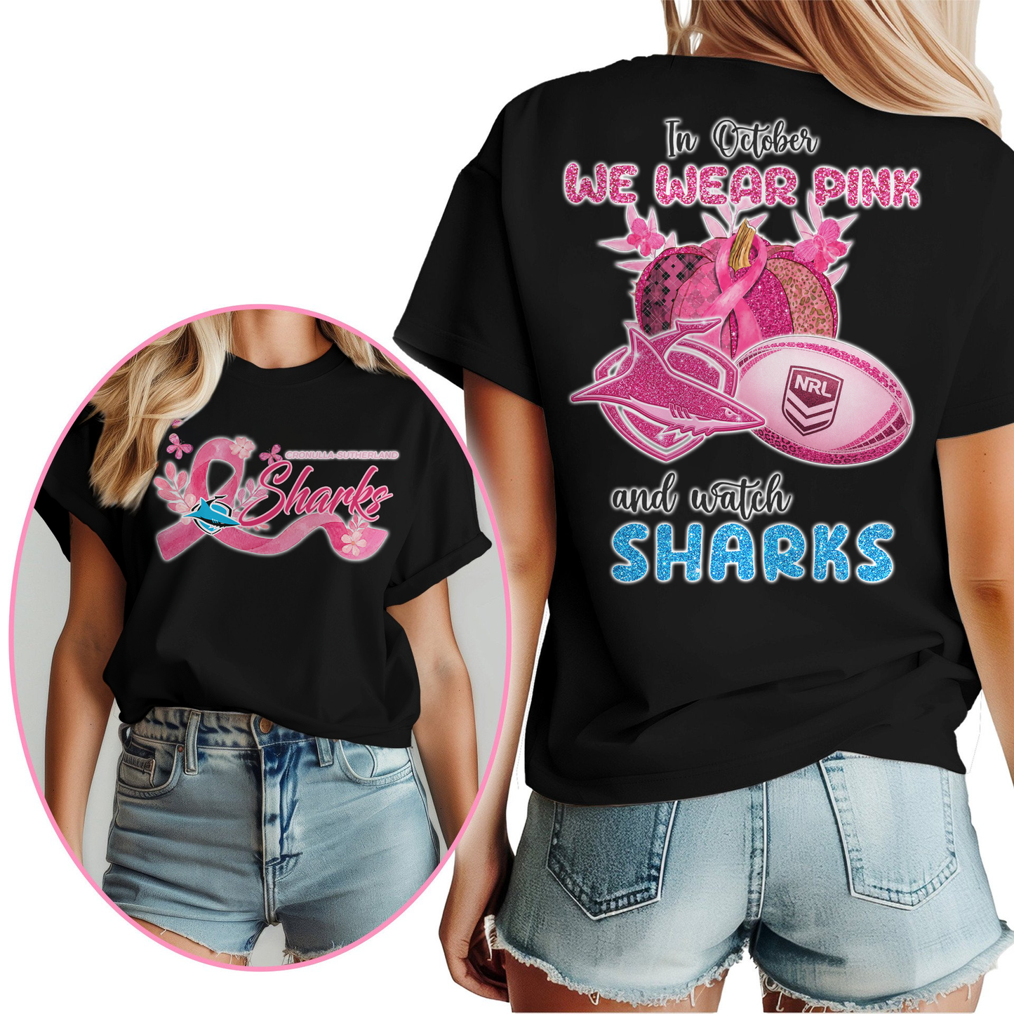 In October We Wear Pink And Watch CSS Shirt