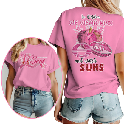 In October We Wear Pink And Watch GCS Shirt